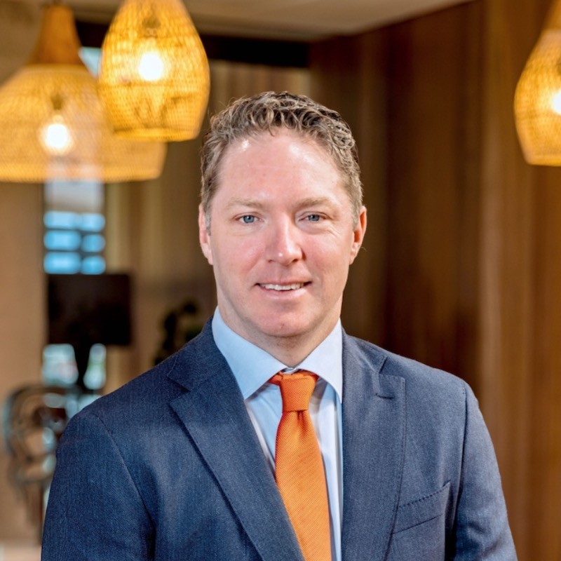 A headshot of Verian CFO, Gareth Schnehage